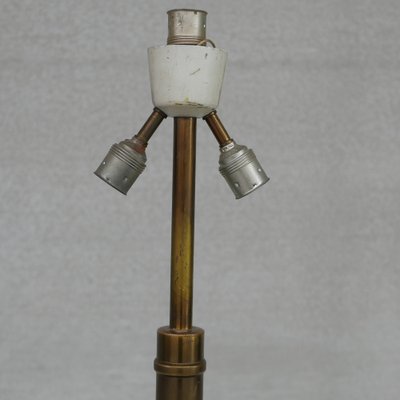 Mid-Century French Brass and Wood Floor Lamp-JRP-1021709