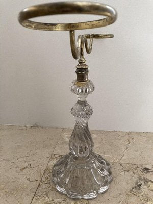 Mid-Century French Brass Candleholder, 1950s-NOU-803891