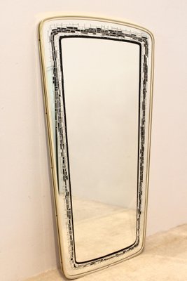 Mid-Century French Brass Framed Mirror-MO-689510