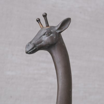 Mid-Century French Brass Patinated Giraffe Object-JRP-1703193