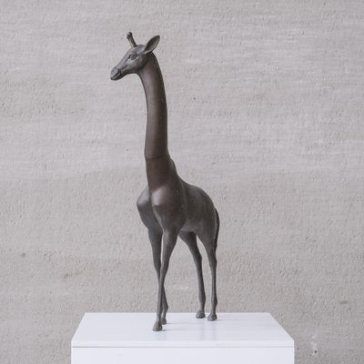 Mid-Century French Brass Patinated Giraffe Object-JRP-1703193