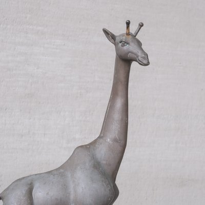 Mid-Century French Brass Patinated Giraffe Object-JRP-1703193