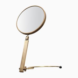 Mid-Century French Brass Table or Wall Mirror-GCG-1314782