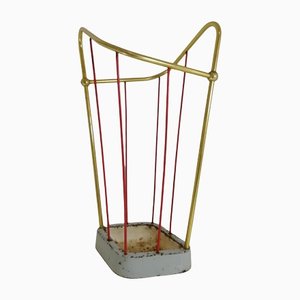 Mid-Century French Brass Umbrella Stand-HNE-1138296