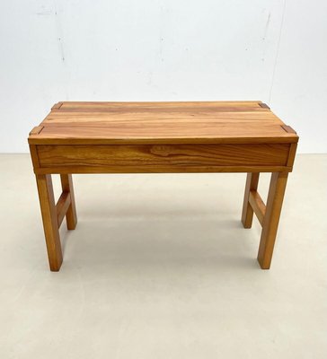 Mid-Century French Brutalist Desk in Pine by Maison Regain, 1960s-FGA-1216998