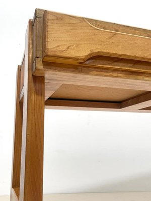 Mid-Century French Brutalist Desk in Pine by Maison Regain, 1960s-FGA-1216998