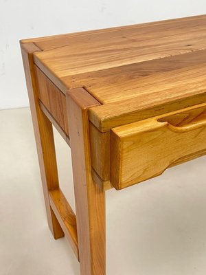 Mid-Century French Brutalist Desk in Pine by Maison Regain, 1960s-FGA-1216998