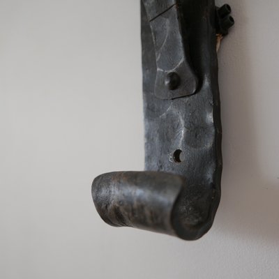 Mid-Century French Brutalist Iron Wall Light-JRP-997805