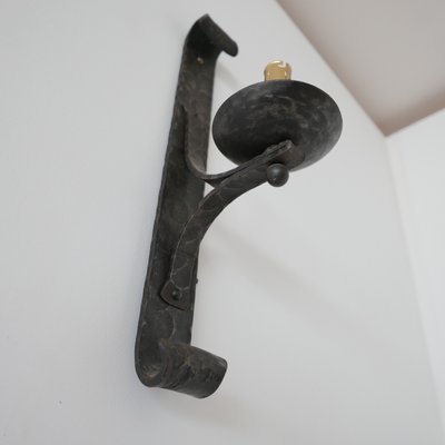 Mid-Century French Brutalist Iron Wall Light-JRP-997805