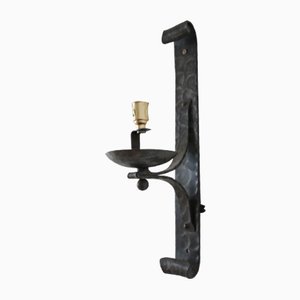 Mid-Century French Brutalist Iron Wall Light-JRP-997805