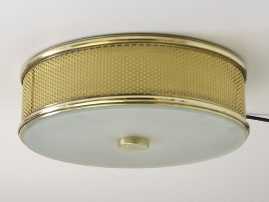 Mid-Century French Ceiling or Wall Lamp from Arlus, 1950s