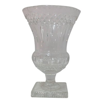 Mid-Century French Crystal Vase, 1960s-RIU-1420998