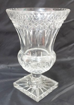 Mid-Century French Crystal Vase, 1960s-RIU-1420998