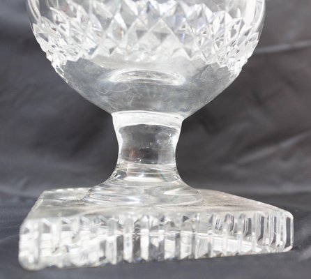 Mid-Century French Crystal Vase, 1960s-RIU-1420998