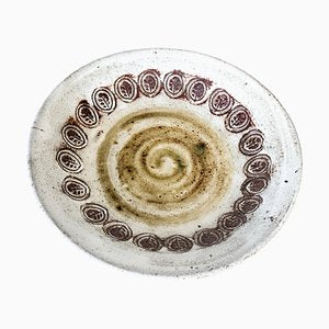 Mid-Century French Decorative Ceramic Dish attributed to Albert Thiry, 1960s-UR-1814854