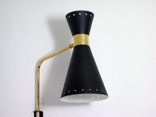 Mid-Century French Diabolo Articulating Wall Lamp Sconce, 1950s-OE-897904