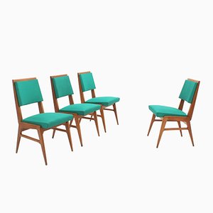 Mid-Century French Dining Chairs, 1950s, Set of 4-ZQ-1076031