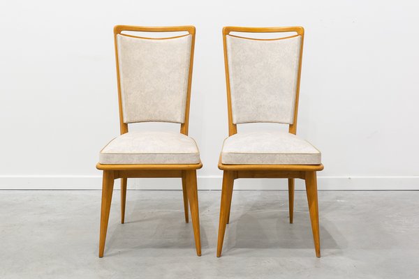 Mid-Century French Dining Chairs, 1950s, Set of 6-UJE-663473