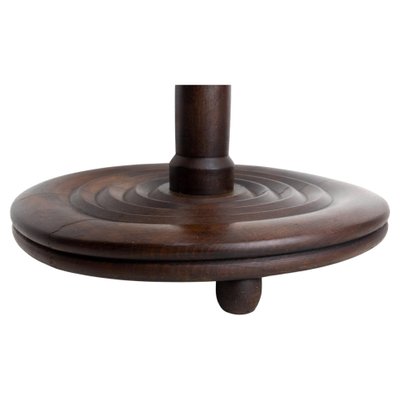 Mid-Century French Dudouyt Style Pedestal in Walnut, 1960-RIU-1371073