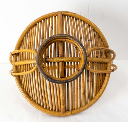 Mid-Century French Fruit Basket in Wicker-RIU-1298531