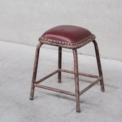 Mid-Century French Industrial Tubular Stool-JRP-1313976