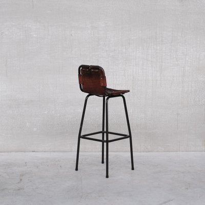 Mid-Century French Leather Bar Stool-JRP-1178282