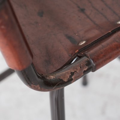 Mid-Century French Leather Bar Stool-JRP-1178282