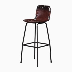 Mid-Century French Leather Bar Stool-JRP-1178282