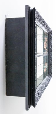 Mid-Century French Louis XV style Decorative Mirrored Shelf with Stucco Frame, 1960s-RIU-1373768