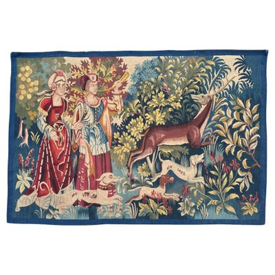 Mid-Century French Medieval Style Aubusson Tapestry, 1920s-YMM-1817194