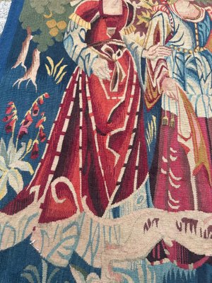 Mid-Century French Medieval Style Aubusson Tapestry, 1920s-YMM-1817194