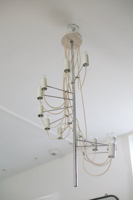 Mid-Century French Model A16 Chandelier by Alain Richard for Disderot, 1950s-MAO-553110