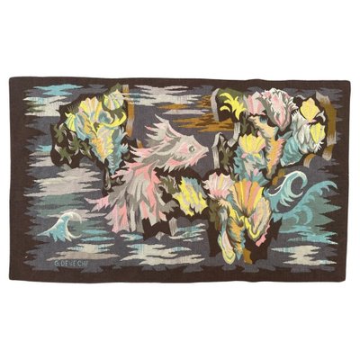 Mid-Century French Modern Aubusson Tapestry by Georges Deveche, 1940s-YMM-1817195