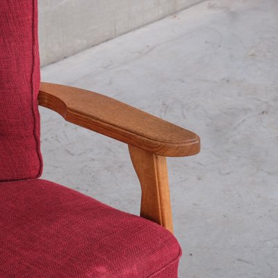 Mid-Century French Oak Armchair from Guillerme Et Chambron-JRP-1215972