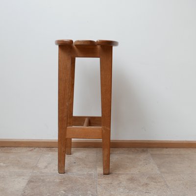 Mid-Century French Oak Bar Stools by Guillerme et Chambron, Set of 3-JRP-996762