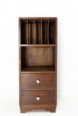 Mid-Century French Oak Desk Cabinet, 1940s-RIU-1356819