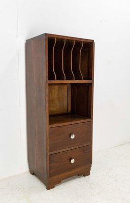 Mid-Century French Oak Desk Cabinet, 1940s-RIU-1356819