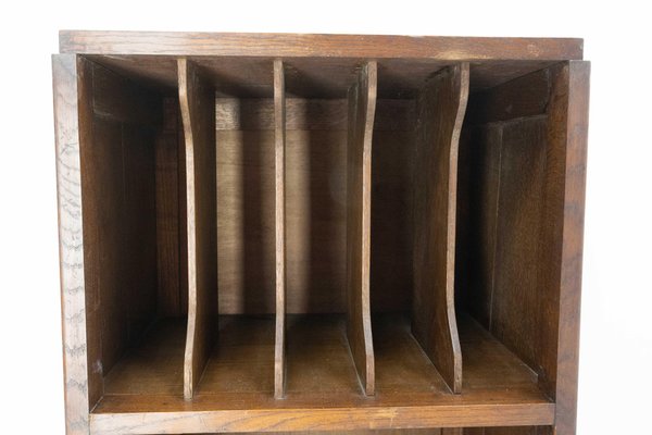 Mid-Century French Oak Desk Cabinet, 1940s-RIU-1356819