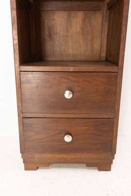 Mid-Century French Oak Desk Cabinet, 1940s-RIU-1356819