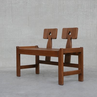 Mid-Century French Oak Guillerme et Chambron Lounge Chairs, Set of 2-JRP-1078337