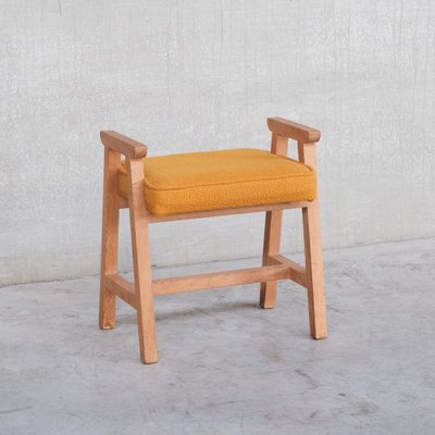 Mid-Century French Oak Stool from Guillerme Et Chambron-JRP-1178484