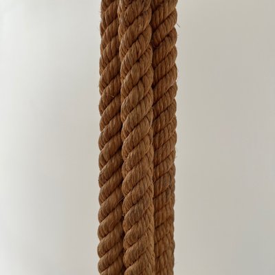 Mid-Century French Rope Work Floor Lamp by Adrien Audoux & Frida Minet-JRP-1324807