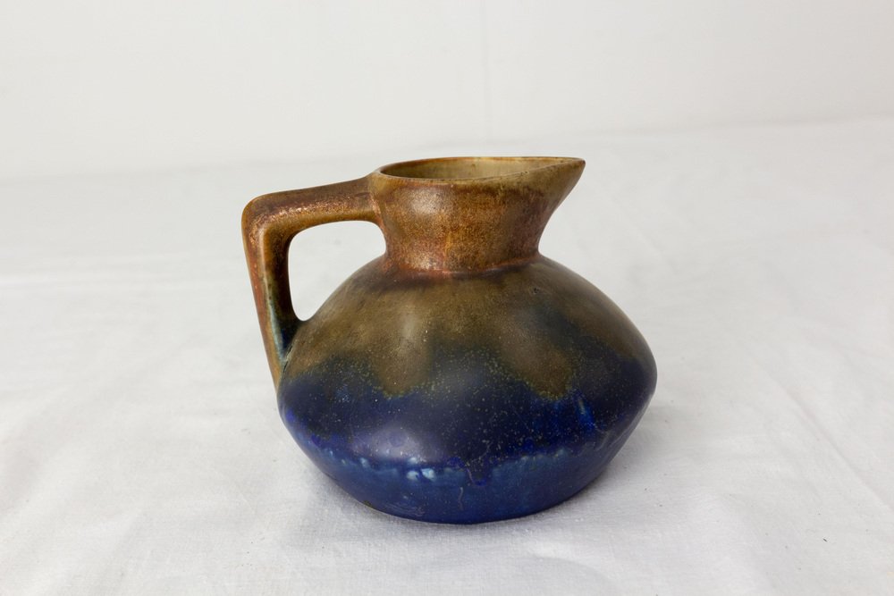 Mid-Century French Sandstone Pitcher by Louis Méténier