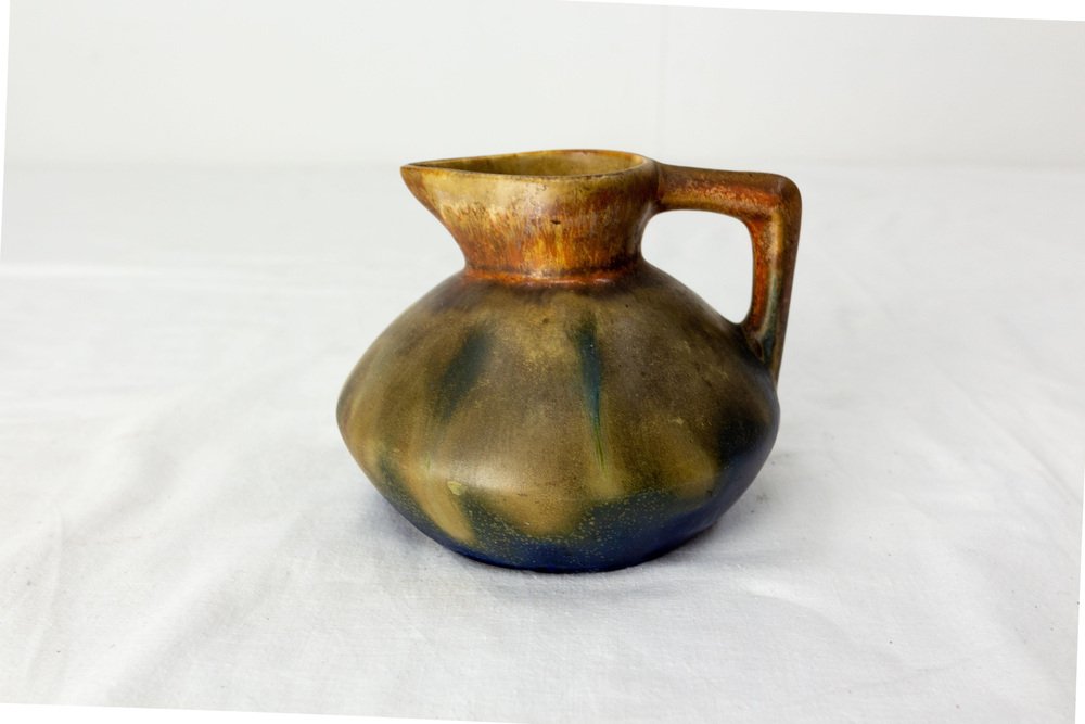 Mid-Century French Sandstone Pitcher by Louis Méténier