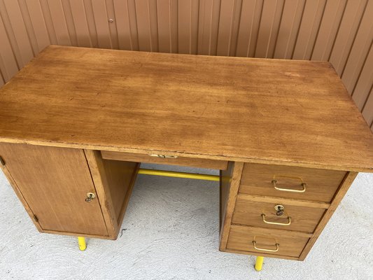 Mid-Century French School Teacher Desk, 1970s-GQM-1718699