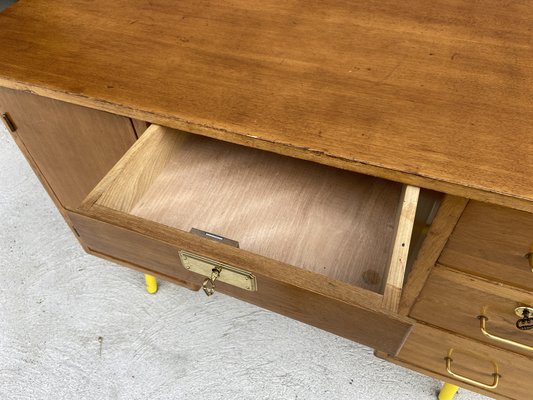 Mid-Century French School Teacher Desk, 1970s-GQM-1718699