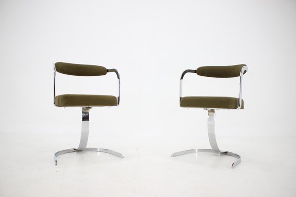 Mid-Century French Space Age Dining Chairs, 1960s, Set of 2-TZ-1362435