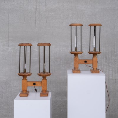 Mid-Century French Table Lamps from Guillerme Et Chambron, Set of 2-JRP-1309946