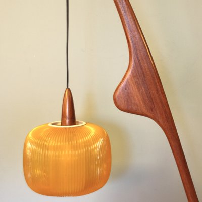 Mid-Century French Teak Floor Lamp by Jean Rispal, 1950s-SY-1794256