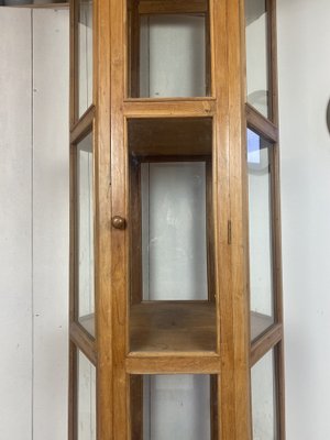 Mid-Century French Teak Wood Vitrine Display Cabinet, 1960s-WZZ-1122034